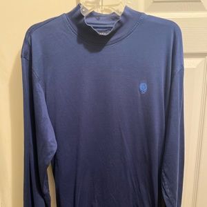 Oxford Golf Executive Collection Men's Blue Pullover Turtleneck Men's Size Large